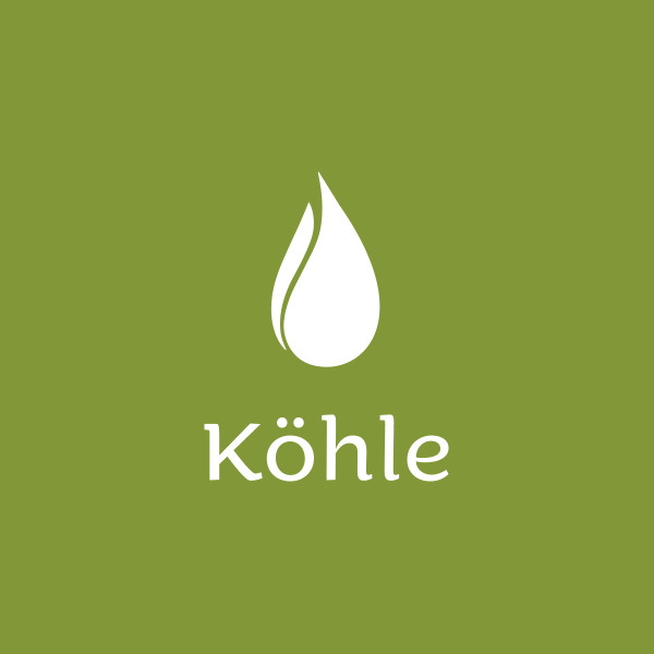 Köhle Logo auf grünem Grund 
