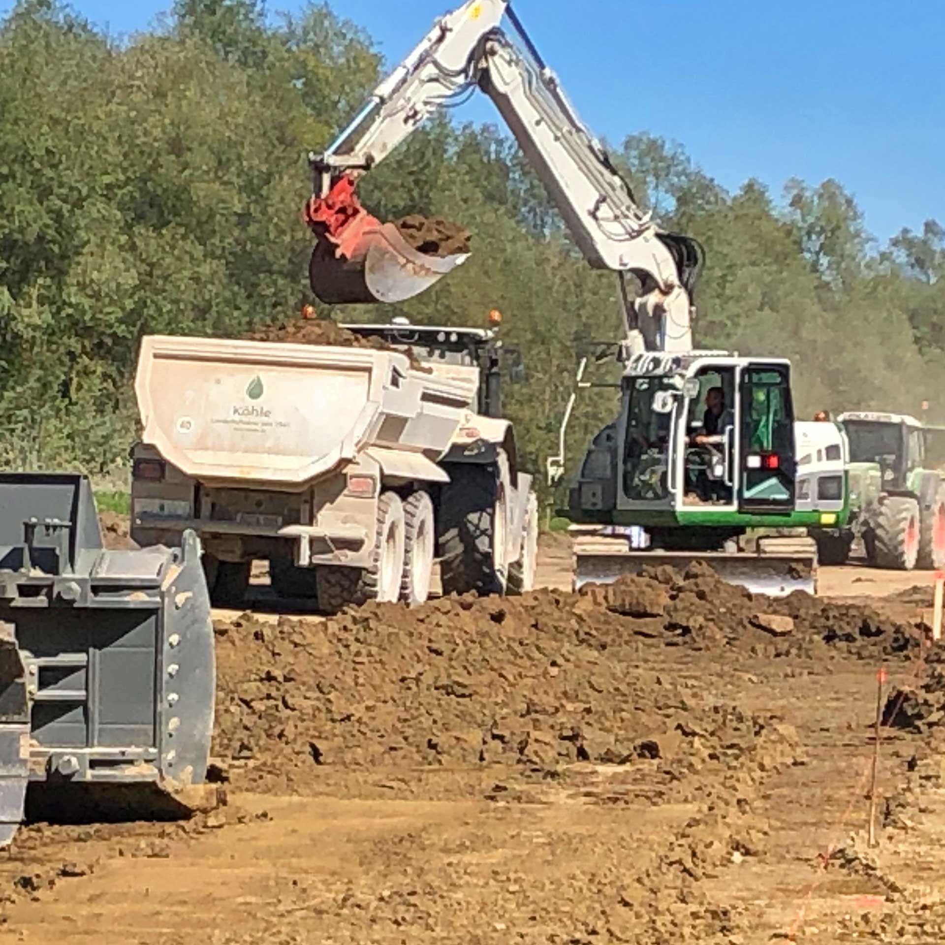 Erdbau und Wiederverwendung